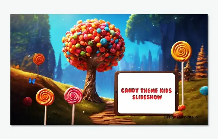 Candy Theme Kids 3D Frame Slideshow